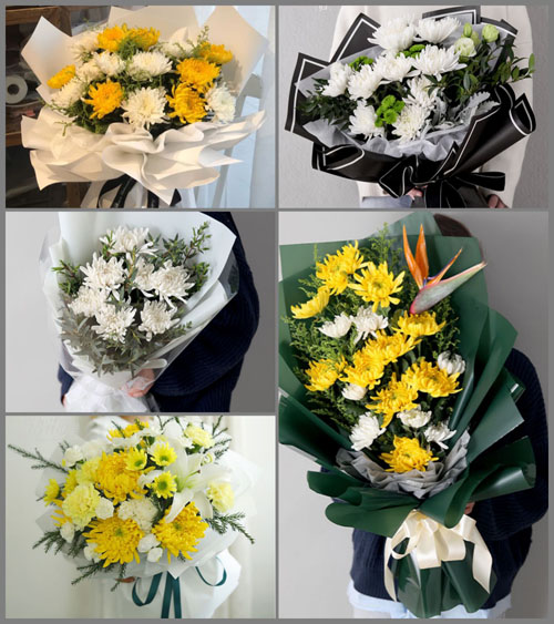 贵州六盘水盘县鸡场坪镇坝上村白事花束代送